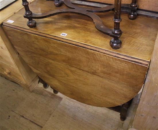 Mahogany drop-flap table